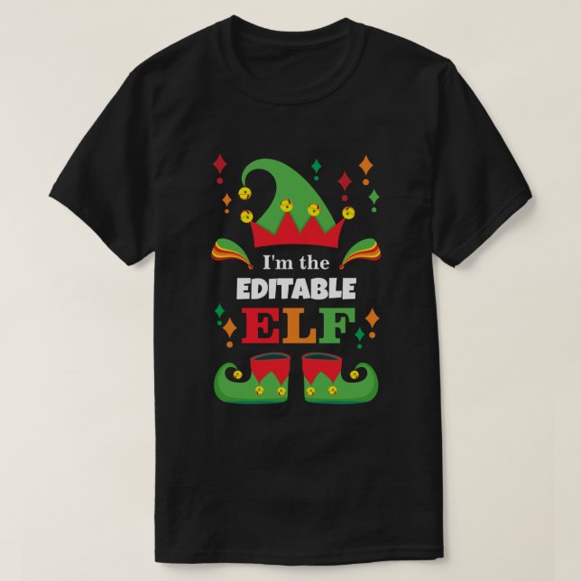 Personalised Elf Shirt: Custom Christmas Gift! T-Shirt (Design Front)