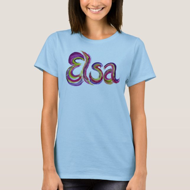 Personalised Elsa T-shirt (Front)