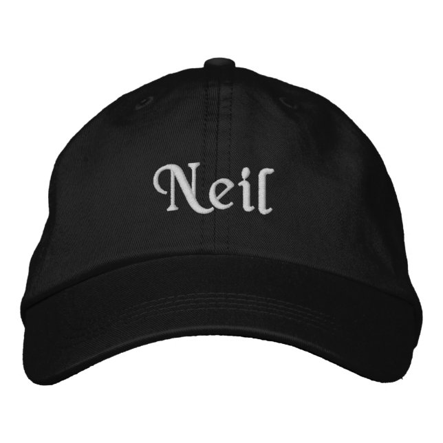 Personalised Embroidered Baseball Cap (Front)