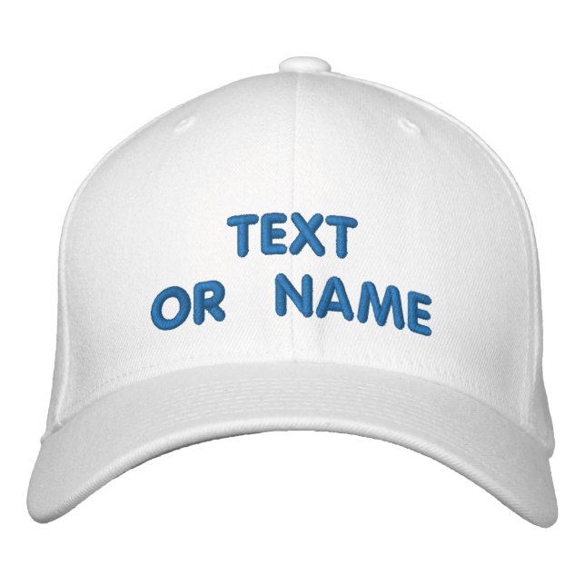 Personalised Embroidered Baseball Hats Template (Front)