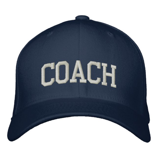 Personalised & Embroidered Coach Cap | Hat (Front)