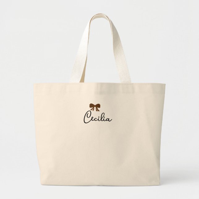 Personalised Embroidered Corduroy Tote Bag | Custo (Front)
