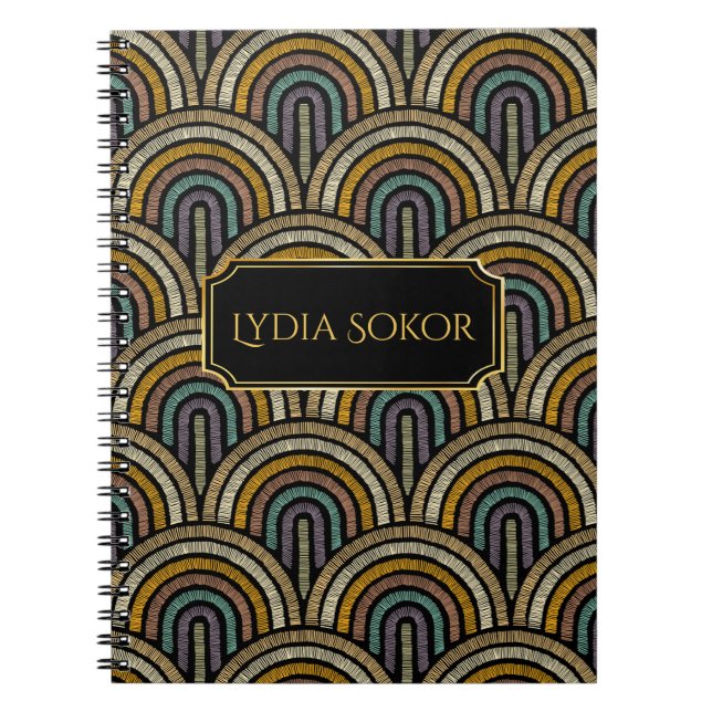 Personalised Embroidered-Style Notebook (Front)