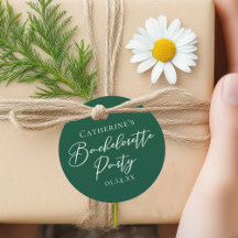Personalised Emerald Green Bachelorette Party