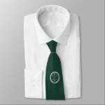 Personalised Emerald Green Monogram Initials Golf Tie<br><div class="desc">Personalise the initials to create a great monogram golf gift and keepsake. Designed by Thisisnotme©</div>