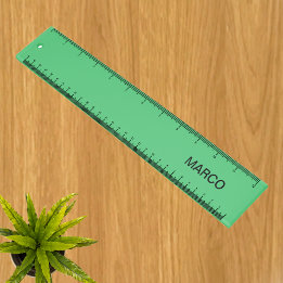 Personalised Emerald Green Ruler with Name