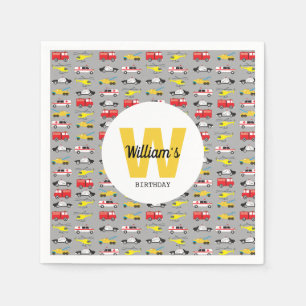 Personalised Emergency Vehicles Transportation Napkin