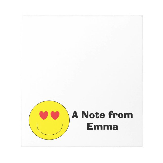 Personalised Emoji Notepad (Front)