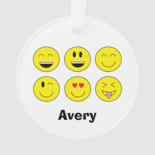 Personalised "Emojis" Christmas Ornament