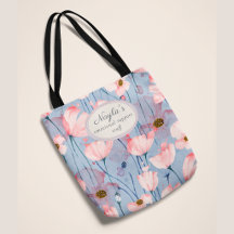 Personalised Emotional Support Stuff Floral Tote