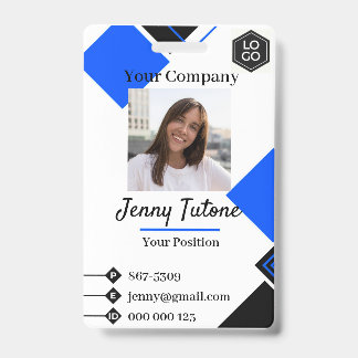 Personalised Employee Logo & Photo ID Badge