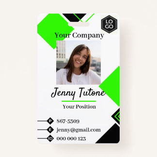 Personalised Employee Logo & Photo ID Badge