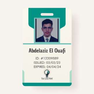 Personalised Employee Logo & Photo ID Badge