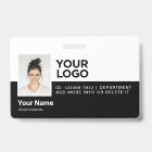 Personalised Employee Modern Photo ID Security