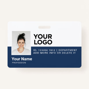 Personalised Employee Modern Photo ID Security ID Badge