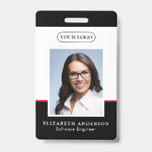 Personalised Employee Name Photo Logo ID  Badge