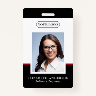 Personalised Employee Name Photo Logo ID  ID Badge