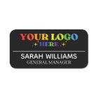 Personalised Employee Office Name Tags, Logo