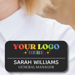 Personalised Employee Office Name Tags, Logo Tag