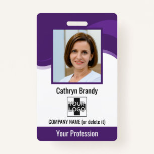 Personalised Employee, Photo, Bar Code & Logo ID Badge