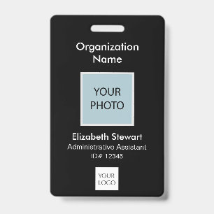 Personalised Employee Photo ID and Logo Badge