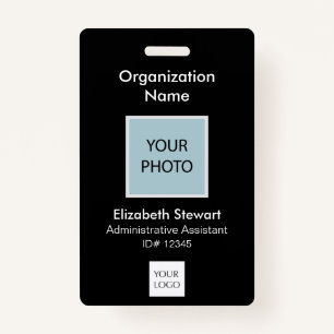 Personalised Employee Photo ID and Logo Badge ID Badge