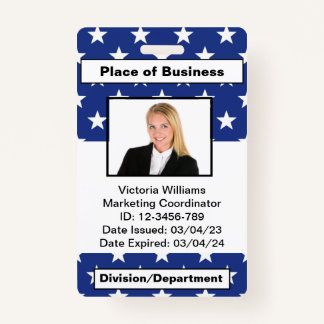 Personalised Employee Photo ID Badge