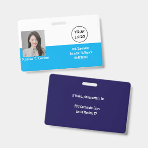 Personalised Employee Photo ID Company Security Ba Badge