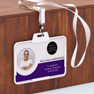 Personalised Employee Photo ID Company Security Ba Badge