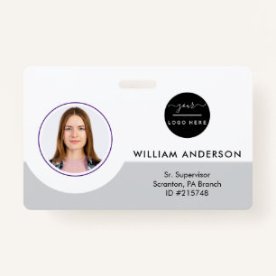 Personalised Employee Photo ID Company Security Ba ID Badge