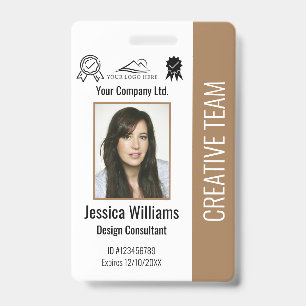 Personalised Employee Photo ID Company Security Badge