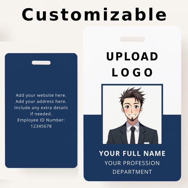 Personalised Employee Photo ID Company Security Badge (Creator Uploaded)