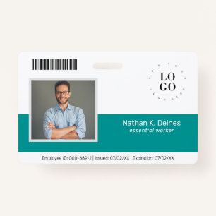 Personalised Employee Photo ID Company Security ID Badge