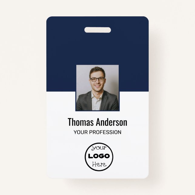Personalised Employee Photo ID Corporate Security  ID Badge (Front)