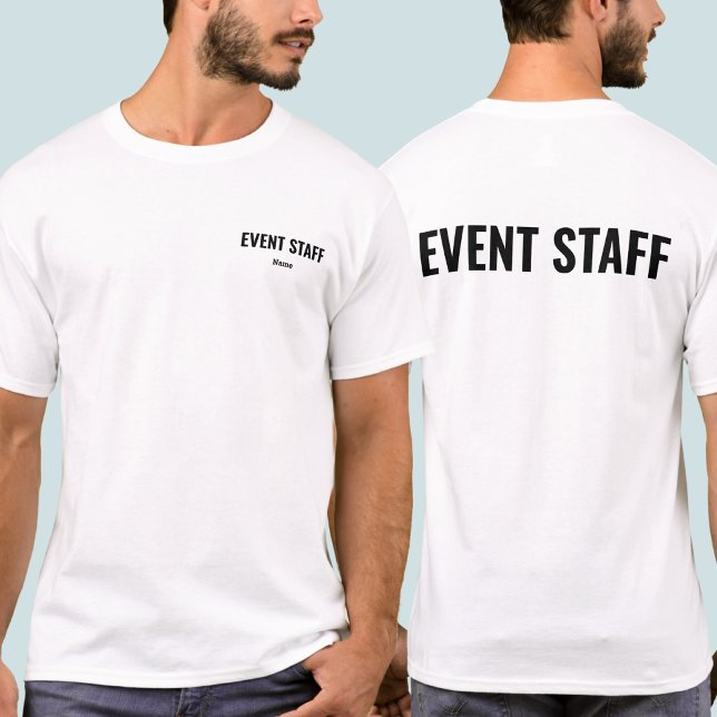 Personalised Employee Uniform Event Staff T-Shirt (Creator Uploaded)