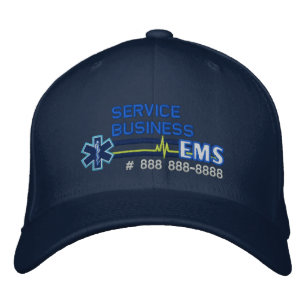 Personalised EMS Paramedic Star of Life Embroidered Hat