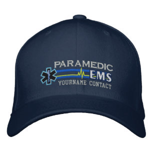 Personalised EMS Paramedic Star of Life Embroidered Hat