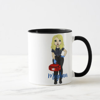Personalised "EMT Fuel" Chic Blonde Woman Coffee Mug