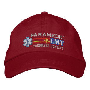 Personalised EMT Paramedic Star of Life Embroidered Hat