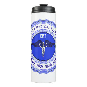Personalised EMT Paramedics Caduceus Thermal Tumbler