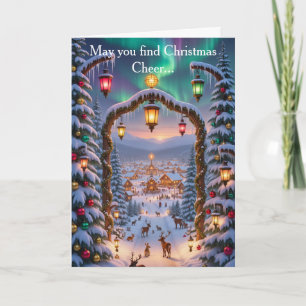 Personalised Enchanted forest Christmas Wonderland Card