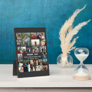 Personalised End Of Year Family 22 Photo Collage Plaque