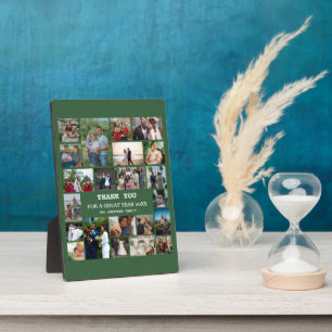 Personalised End Of Year Family 22 Photo Collage Plaque