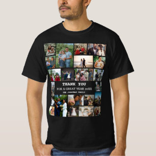 Personalised End Of Year Family 22 Photo Collage T-Shirt