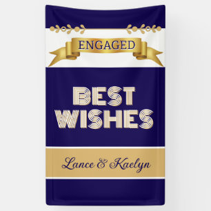 Personalised! Engagement Best Wishes  Banner