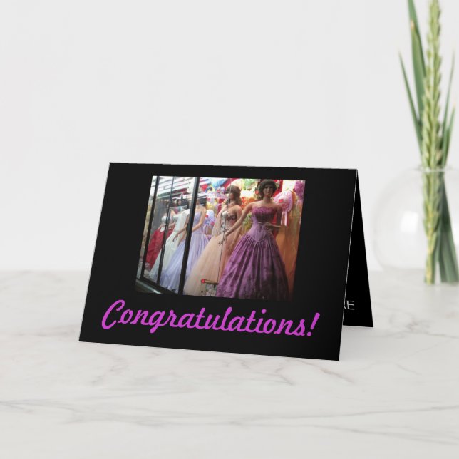 Personalised engagement card (Front)