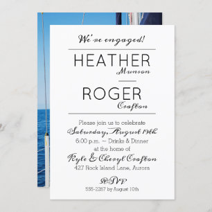Personalised ENGAGEMENT PARTY Invites Add PHOTO