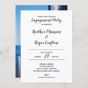 Personalised ENGAGEMENT PARTY Invites Add PHOTO