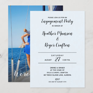 Personalised ENGAGEMENT PARTY Invites   Add PHOTO