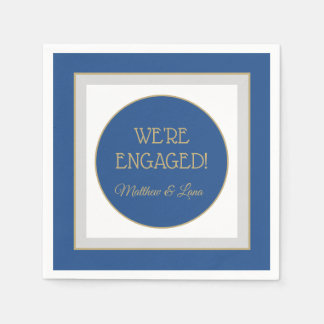 Personalised engagement party  napkin